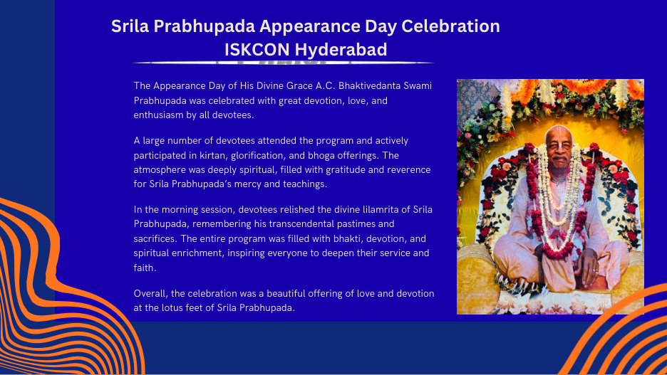 Srila Prabhupada Appearance Day